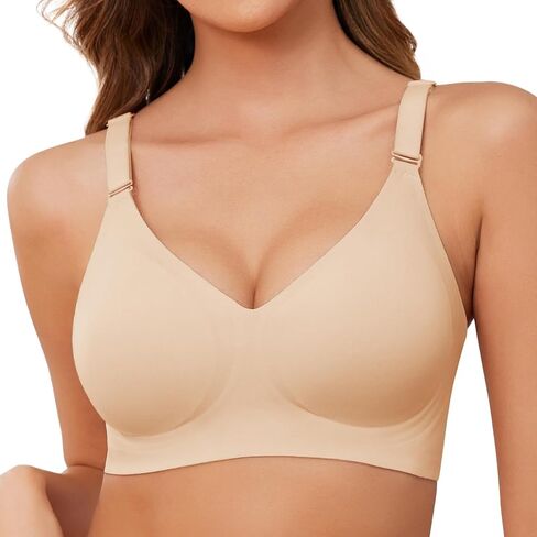 Wireless Bras for Women T Shirt Bra Soft No Underwire Comfortable Seamless Bra Full Coverage Bralettes Everyday Bra in Saudi Arabia