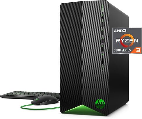 2021 Newest HP Pavilion Gaming Desktop Computer, AMD 6-Core Ryzen 5 5600G Processor(Beat i7-8700, Upto 4.4GHz), AMD Radeon RX5500 4 GB, 8GB RAM, 256GB PCIe NVMe SSD,Mouse and Keyboard, Win 10 Home in Saudi Arabia