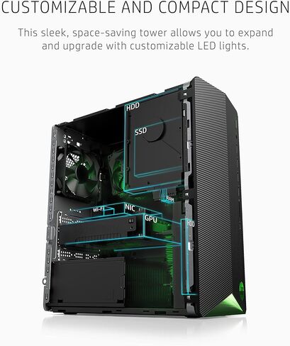 2021 Newest HP Pavilion Gaming Desktop Computer, AMD 6-Core Ryzen 5 5600G Processor(Beat i7-8700, Upto 4.4GHz), AMD Radeon RX5500 4 GB, 8GB RAM, 256GB PCIe NVMe SSD,Mouse and Keyboard, Win 10 Home in Saudi Arabia