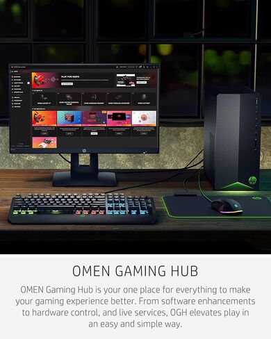 2021 Newest HP Pavilion Gaming Desktop Computer, AMD 6-Core Ryzen 5 5600G Processor(Beat i7-8700, Upto 4.4GHz), AMD Radeon RX5500 4 GB, 8GB RAM, 256GB PCIe NVMe SSD,Mouse and Keyboard, Win 10 Home in Saudi Arabia