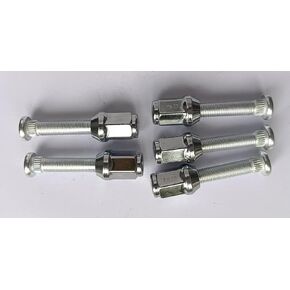 5PCS 5/8" Longer Than Stock Wheel Stud Lug Bolts 7/16-20 Thread with Chrome Nuts OEM Quality Extended Extra Length Replacement for Chevrolet, Dodge, Pontiac, Oldsmobile, Buick car