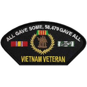 Vietnam Veteran: All Gave Some, 58,479 Gave All Patch Licensed Military Apparel Patriotic Products Gifts for Veterans Families and Retired VetFriends.com