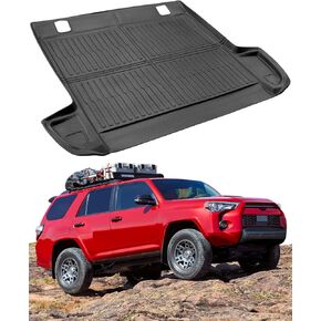 Trunk Mat Cargo Liner for Toyota 4Runner 2010-2025(Fit 5-Seat No 3rd Row Seat/Sliding Cargo Deck), Car Accessories for 5th Gen 4 Runner 2010-2025 SR5/Trail/Limited/Sport/TRD, All Weather Floor Mats