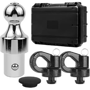 60692 Gooseneck Hitch Ball Kit Fit for Ford F250 F350 F450, Chevrolet Silverado 2500 HD 3500 HD, GMC Sierra 2500 HD 3500 HD. 2-5/16“ 38000lbs Ball