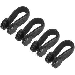 Dioche 4pcs Acupressure Relaxation Clip, Flower Shaped Universal Wearable Hand Tool, Supporting Acupressure Relaxation, Stress Alleviation, Tension Relief (Black), Wholesale Business