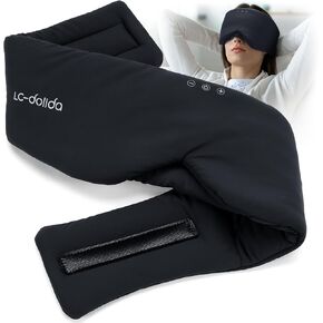 Luxury Bluetooth 5.4 Sleep Mask for Adults - Ice Fiber Cooling & HD Sound, 100% Light Blocking Adjustable Eye Cover for Travel & Side Sleepers - Soft Sleep Headphones with 10H Playtime