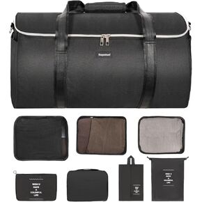 Garment Bags for Travel, Convertible Garment Duffel Bag for Men Women, Large Carry On Luggage bag Garment Bags 2 in 1 Hanging Suit Bag