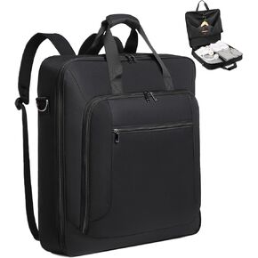 seyfocnia Garment Travel Bag for Men Carry on Garment Backpack with Shoulder Strap for Suits and Dresses, 4 in 1 Hanging Suitcase Luggage Bags for Travel Foldable Suit Bag