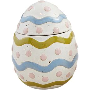 Mud Pie Easter Canister, Stripped