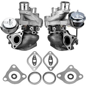 53039880469 Left & Right Turbocharger Set K03 Turbo Compatible with 2013-2016 Ford F150, 2015-2016 Expedition, 2015-2016 Transit 150 250 350 3.5L V6, Replace Number DL3E6C879AD 53039880470 DL3E6K682AE