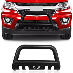 MAXDOM Bull Bar Fitment For Chevy Colorado/GMC Canyon Pickup Truck (2015-2022, Black)