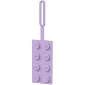 IQ Lego 2x4 Silicone Bag Tag - Purple