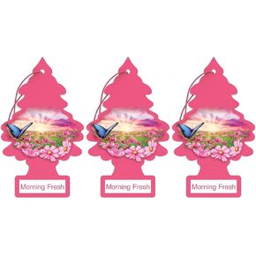 LITTLE TREES Car Air Freshener | Hanging Paper Tree for Home or Car | Morning Fresh | 3 Pack