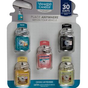 Yankee Candle Car Jar Ultimate Multipack, 5 Air Fresheners