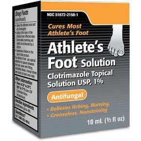 TARO Athlete's Foot Solution clotrimazole Topical Solution USP 1%
