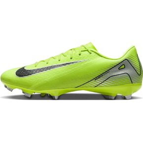 Nike Mercurial Vapor 16 Academy MG Low-Top Soccer Cleats (FQ8374-700, Volt/Black) Size 4.5