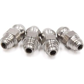 uxcell 4pcs M6 x 1 Stainless Steel Motorcycle Car Straight Grease Nipple Fitting