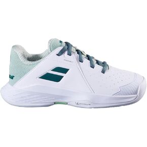 Babolat Junior Propulse 3 All Court Wimbledon Limited Edition Tennis Shoes (White/Dark Green)
