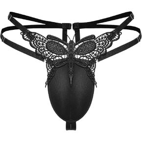DTODWW Mens Hiding Gaff Panties Thicken Underwear Thongs hollow out Adjustable G-strings Thongs Nightwear