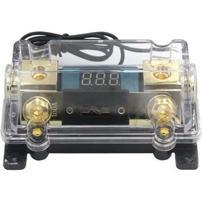 ZOOKOTO 300A Fuse Holder,Car Stereo Audio Led Display Digital Voltage Inline ANL Fuse Holder 0 2 4 Gauge in Out