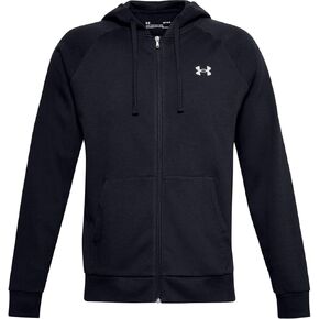 Under Armour Men's UA Rival Cotton Full Zip Hoodie - 1357106-390 - Marine Od Green/Onyx White - XXL in Saudi Arabia