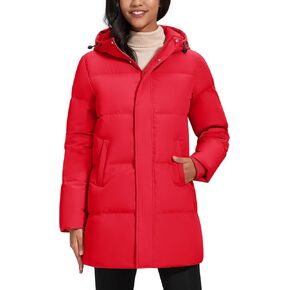 Yucolen Women's Winter Down Suffer Coat Shiceen Right Water Resident Warmed Parked Parked Outwear