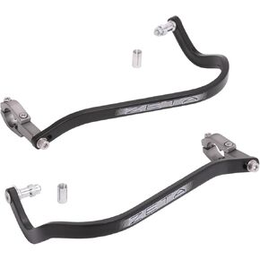 Zeta Drop Down Bend Aluminum Handguards (Pair) for 1 1/8" Handlebars Black