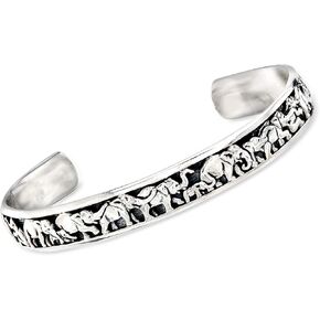 Ross-Simons Sterling Silver Elephant Cuff Bracelet