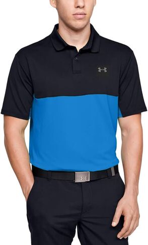 Under Armour Golf Performance Polo 2.0 Color Block Academy/Orange Spark LG in Saudi Arabia
