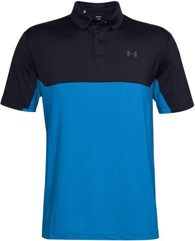 Under Armour Golf Performance Polo 2.0 Color Block Academy/Orange Spark LG in Saudi Arabia