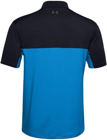 Under Armour Golf Performance Polo 2.0 Color Block Academy/Orange Spark LG in Saudi Arabia