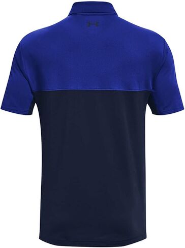 Under Armour Golf Performance Polo 2.0 Color Block Academy/Orange Spark LG in Saudi Arabia