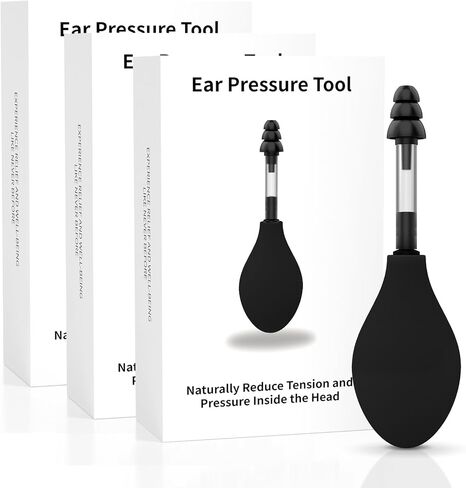 Ear Pressure Relief Suction Device - Instant Inner Ear Tension Relief for Migraines, Tinnitus and Travel Discomfort | Safe, Portable and Effective Ear Wax Removal Tool (1-Pack) in Saudi Arabia