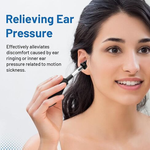 Ear Pressure Relief Suction Device - Instant Inner Ear Tension Relief for Migraines, Tinnitus and Travel Discomfort | Safe, Portable and Effective Ear Wax Removal Tool (1-Pack) in Saudi Arabia
