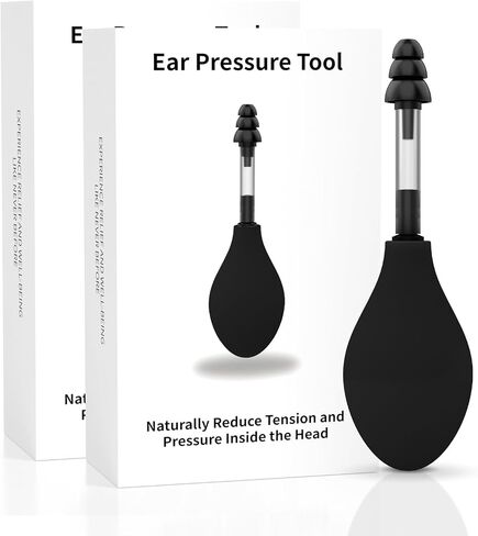 Ear Pressure Relief Suction Device - Instant Inner Ear Tension Relief for Migraines, Tinnitus and Travel Discomfort | Safe, Portable and Effective Ear Wax Removal Tool (1-Pack) in Saudi Arabia