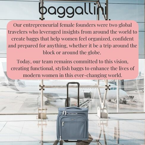 Baggallini قابلة للتوسيع القابلة للتوسيع المحمولة - أمتعة سفر خفيفة الوزن تحمل في Weekender مع عجلات in Saudi Arabia
