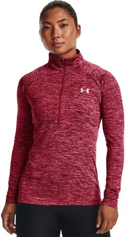 كنزة صوفية نسائية بأكمام طويلة وسحاب من Under Armour Tech Twist ½ in Saudi Arabia