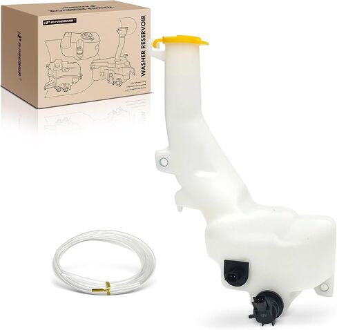 A-Premium Windshield Washer Reservoir متوافق مع نماذج Dodge & Chrysler المختارة-Charger 2011-2023 ، Challenger ، 300 ، مع (مضخة الغسالة/الحشو عنق/كاب/خرطوم/قوس/ميناء مستشعر مستوى السائل) in Saudi Arabia