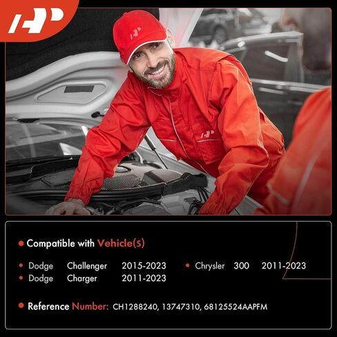 A-Premium Windshield Washer Reservoir متوافق مع نماذج Dodge & Chrysler المختارة-Charger 2011-2023 ، Challenger ، 300 ، مع (مضخة الغسالة/الحشو عنق/كاب/خرطوم/قوس/ميناء مستشعر مستوى السائل) in Saudi Arabia