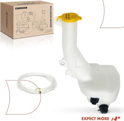 A-Premium Windshield Washer Reservoir متوافق مع نماذج Dodge & Chrysler المختارة-Charger 2011-2023 ، Challenger ، 300 ، مع (مضخة الغسالة/الحشو عنق/كاب/خرطوم/قوس/ميناء مستشعر مستوى السائل) in Saudi Arabia