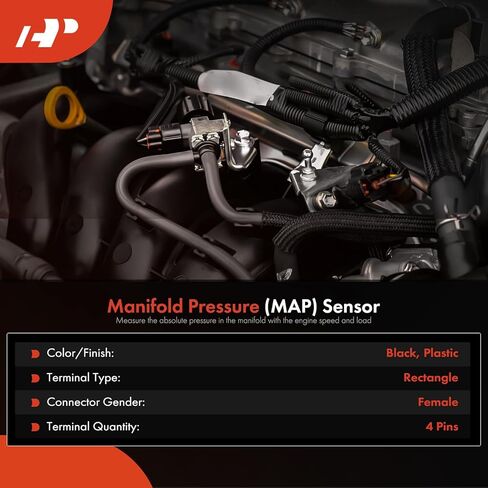 مستشعر ضغط الخريطة المسبق A-premium متوافق مع Mini Cooper 2007 2009 2009 2010 L4 1.6L in Kuwait