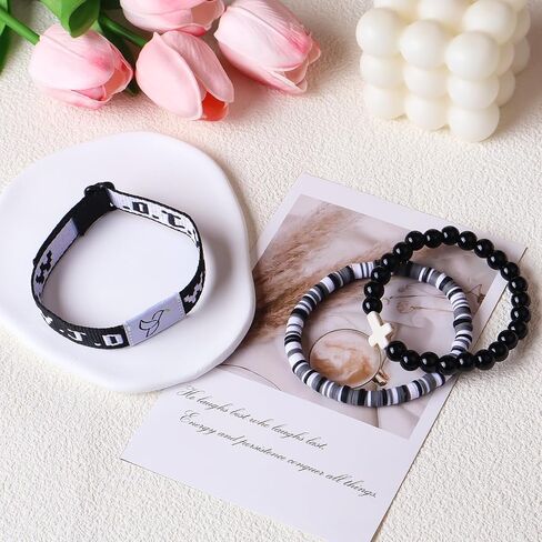 YUZHEJIE Daily Bible Verse Bracelets with Scan WWJD Bracelets Christian Cross Jesus Bracelet Religious Faith Scripture Gifts for Women Men in Kuwait