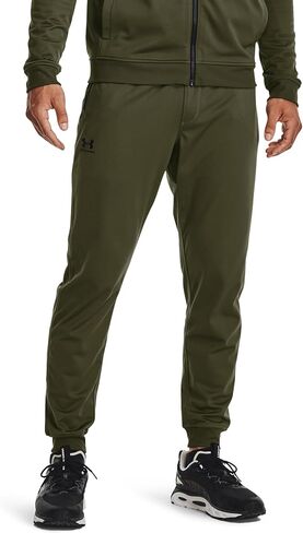بنطال رياضي تريكو رياضي للرجال من Under Armour، Marine Od Green (390)/أسود، X-Small in Saudi Arabia