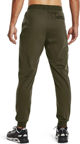 بنطال رياضي تريكو رياضي للرجال من Under Armour، Marine Od Green (390)/أسود، X-Small in Saudi Arabia