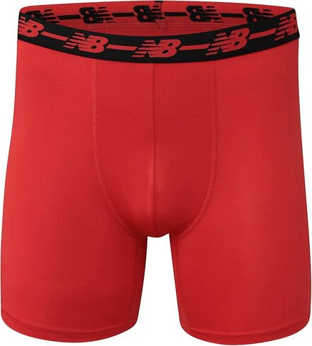 New Balance Men's Big & Tall Performance 5" No Fly Boxer Brief, Black/Black/Black/Black, 4X-Large Big Tall in Saudi Arabia