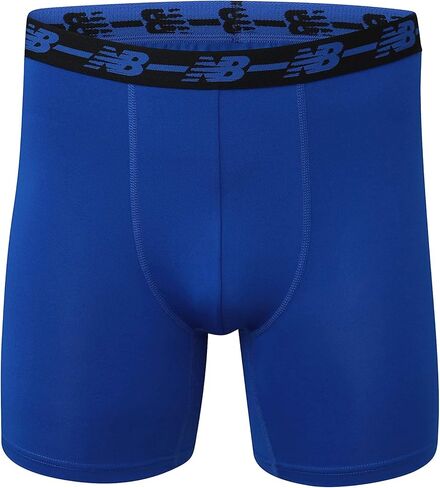 New Balance Men's Big & Tall Performance 5" No Fly Boxer Brief, Black/Black/Black/Black, 4X-Large Big Tall in Saudi Arabia
