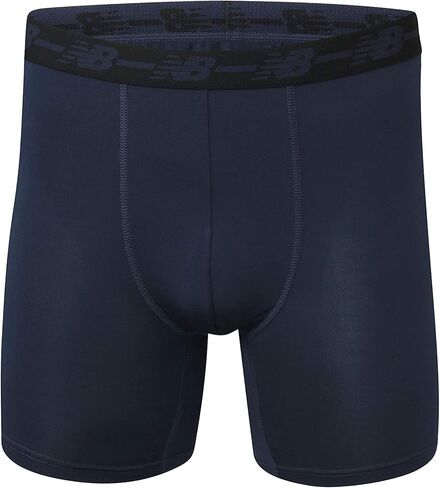New Balance Men's Big & Tall Performance 5" No Fly Boxer Brief, Black/Black/Black/Black, 4X-Large Big Tall in Saudi Arabia