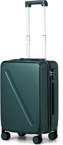 MILADA Carry On Luggage 22x14x9 Airline Approved Hard Shell Suitcases TSA Approved Carry On Luggage With Wheels 20 inch Carry On Suitcase Travel Luggage Carry On Bag, Blackish Green in Saudi Arabia