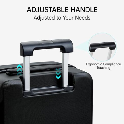 MILADA Carry On Luggage 22x14x9 Airline Approved Hard Shell Suitcases TSA Approved Carry On Luggage With Wheels 20 inch Carry On Suitcase Travel Luggage Carry On Bag, Blackish Green in Saudi Arabia