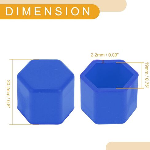 20 Pcs Wheel Lug Nut Bolt Rims Tire Nut Screws Dust Cap Cover Nut Protection Silicone Fluorescent Blue 2.2x19x20.2mm in Kuwait